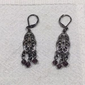🌸4/$25🌸 - Swarovski Amethyst Chandelier Earrings